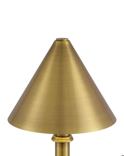 Currey and Company Traipse Brass Cordless Table Lamp