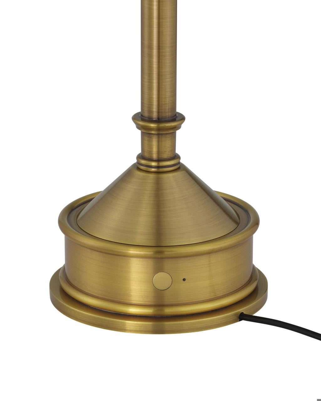 Currey and Company Traipse Brass Cordless Table Lamp