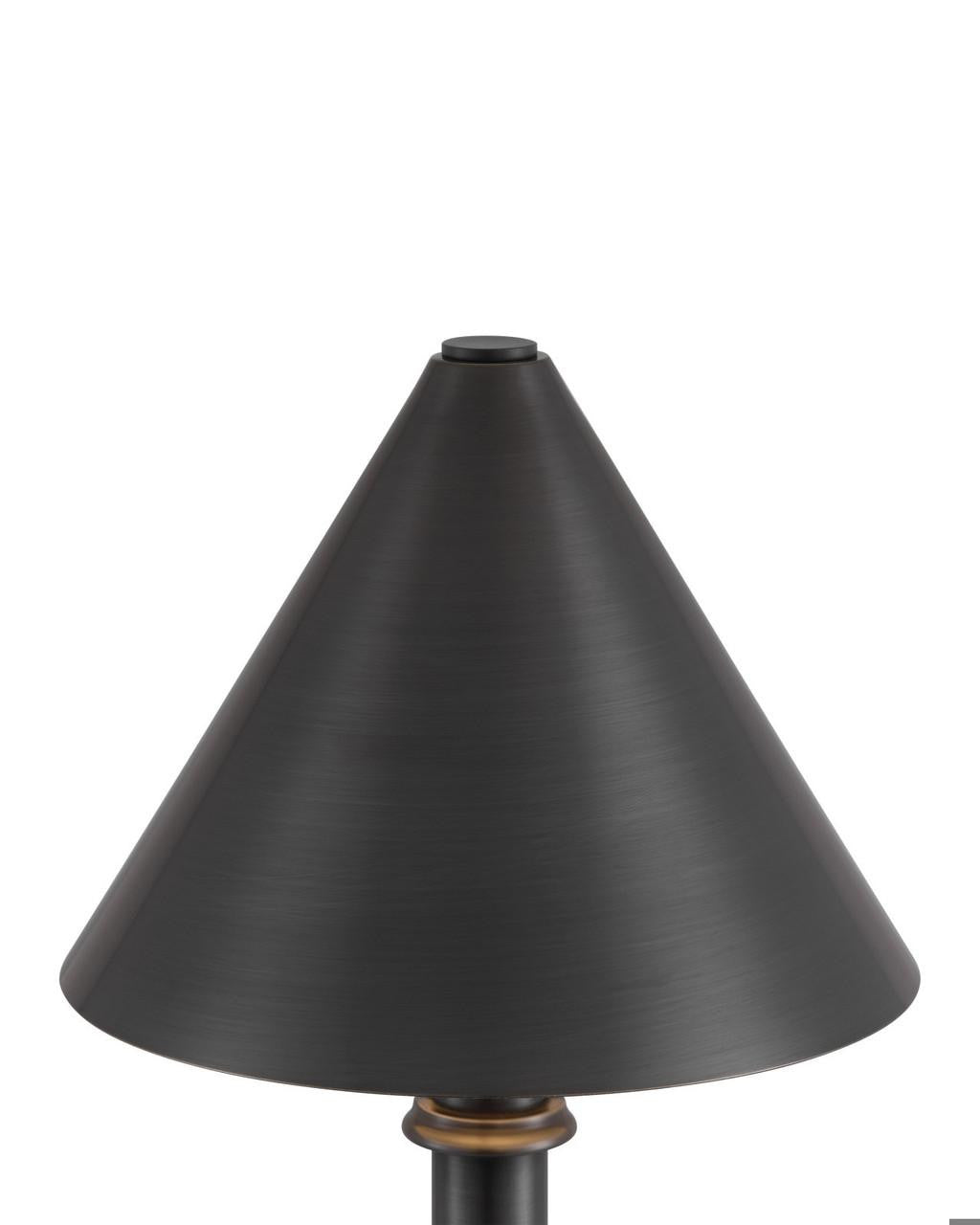 Currey and Company Traipse Bronze Cordless Table Lamp