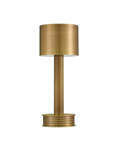 Currey and Company Traverse Brass Cordless Table Lamp