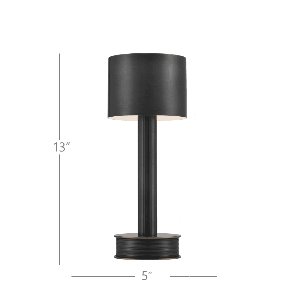 Currey and Company Traverse Bronze Cordless Table Lamp