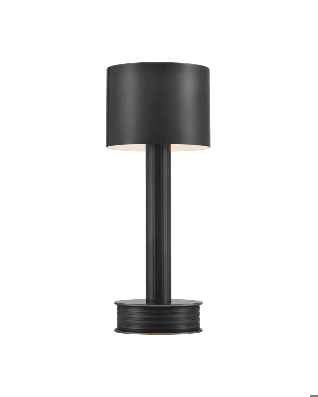 Currey and Company Traverse Bronze Cordless Table Lamp Oil Rubbed Bronze