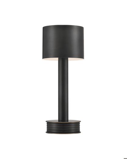 Currey and Company Traverse Bronze Cordless Table Lamp Oil Rubbed Bronze