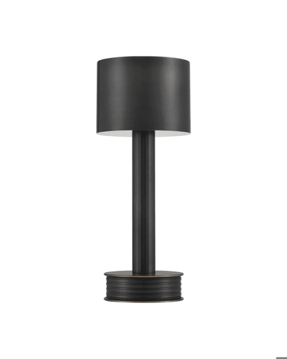 Currey and Company Traverse Bronze Cordless Table Lamp