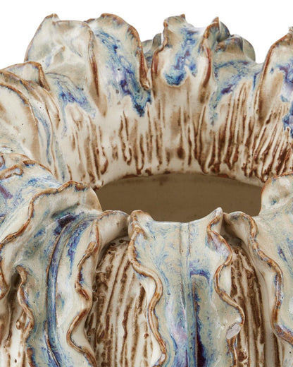 Currey and Company Tropical Crown Medium Vase