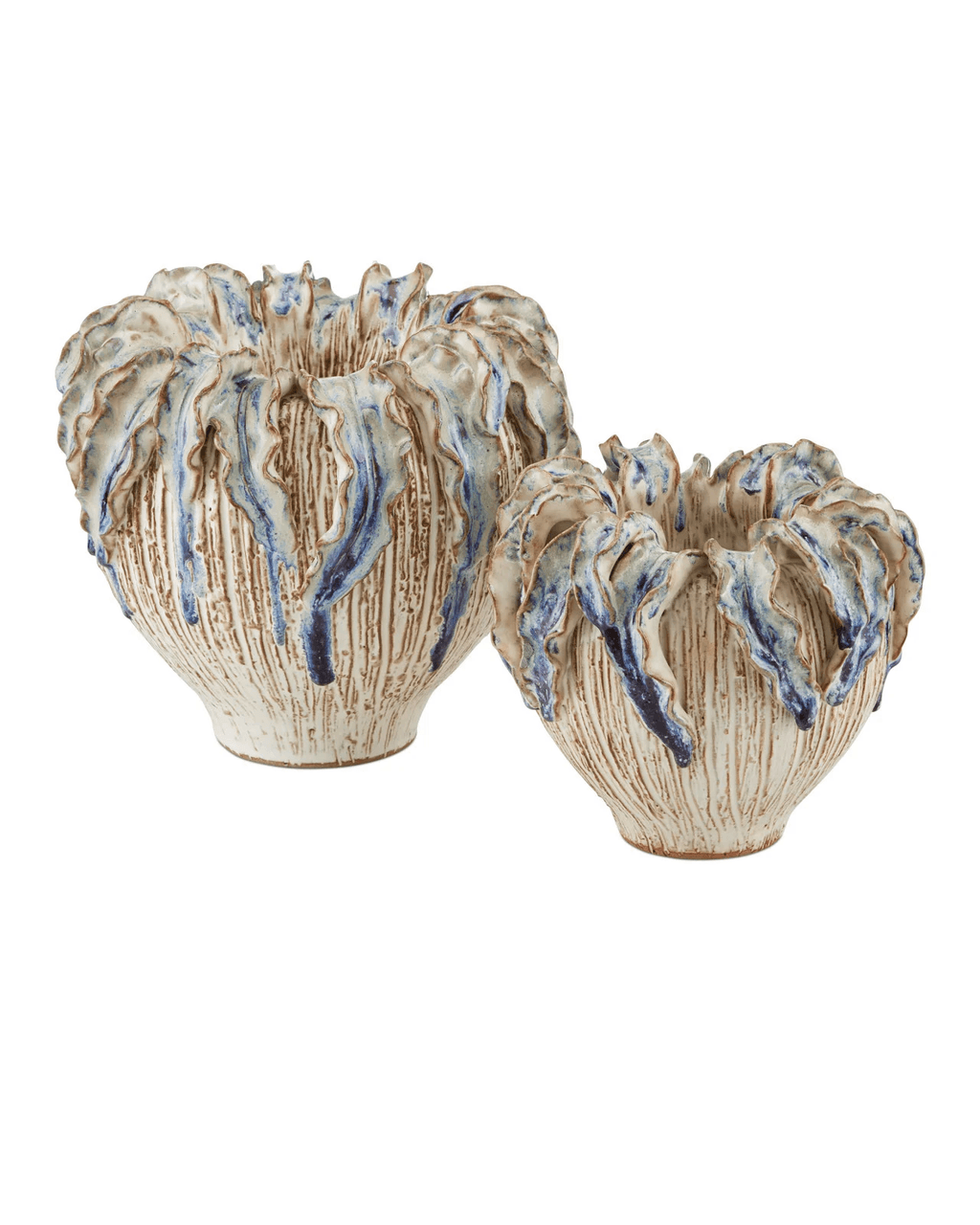 Currey and Company Tropical Crown Small Vase