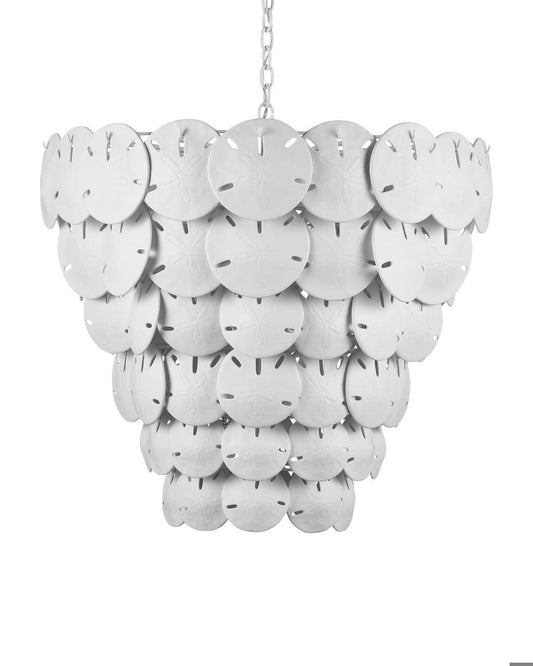 Currey and Company Tulum Extra Large White Chandelier