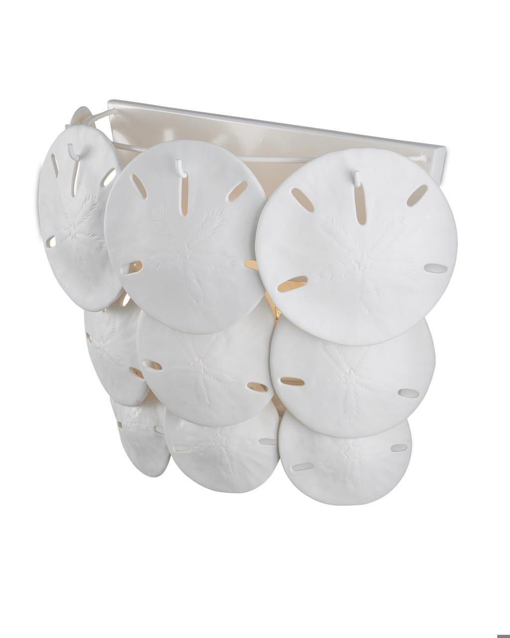 Currey and Company Tulum White Wall Sconce