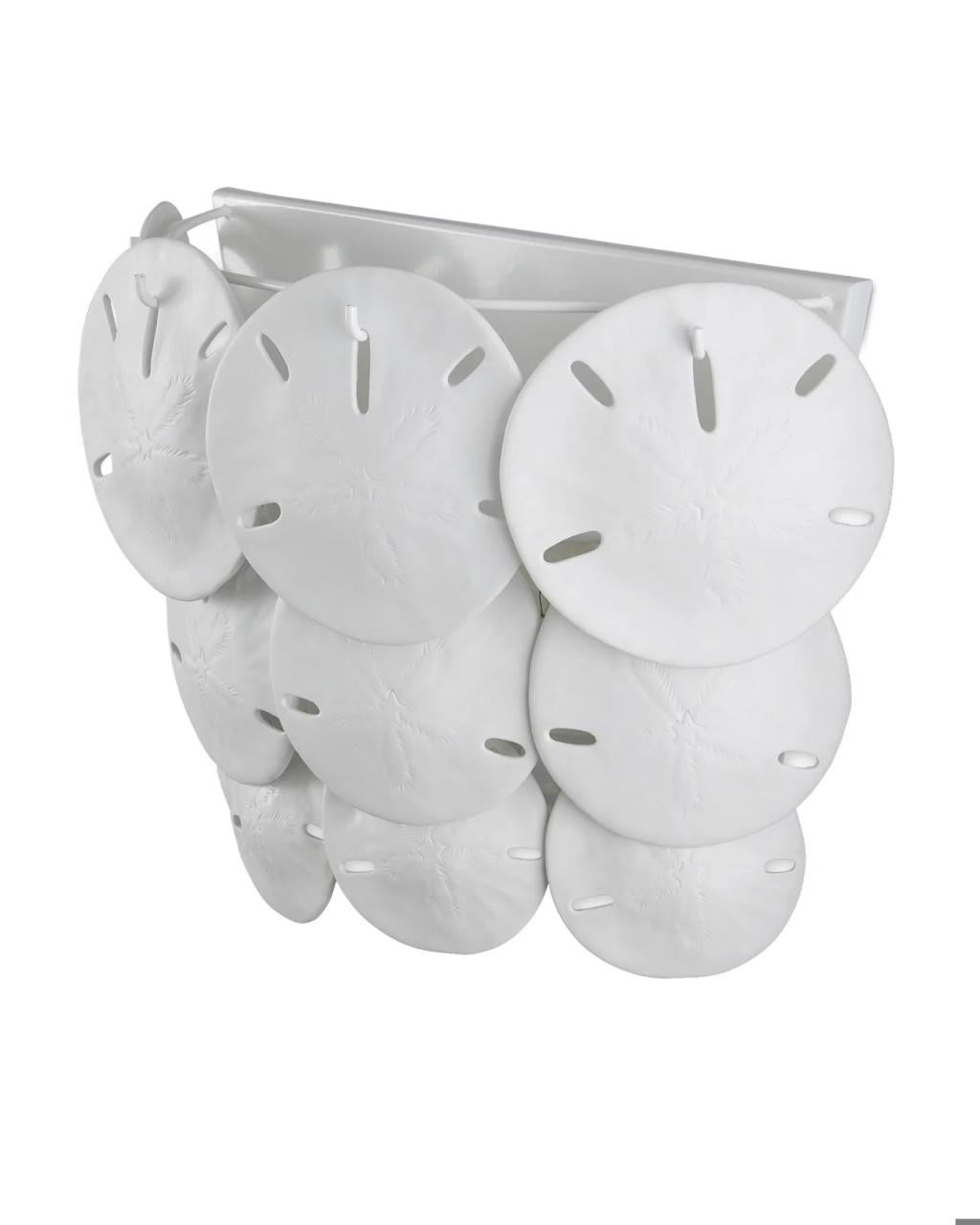Currey and Company Tulum White Wall Sconce
