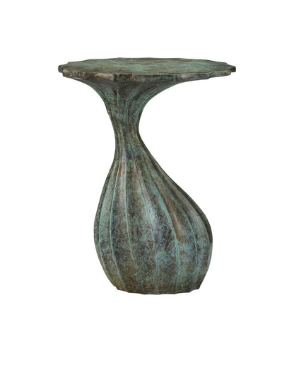 Currey and Company Tunis Accent Table Verdigris