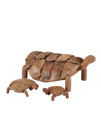 Currey and Company Turtle Sculptures, Set of 3