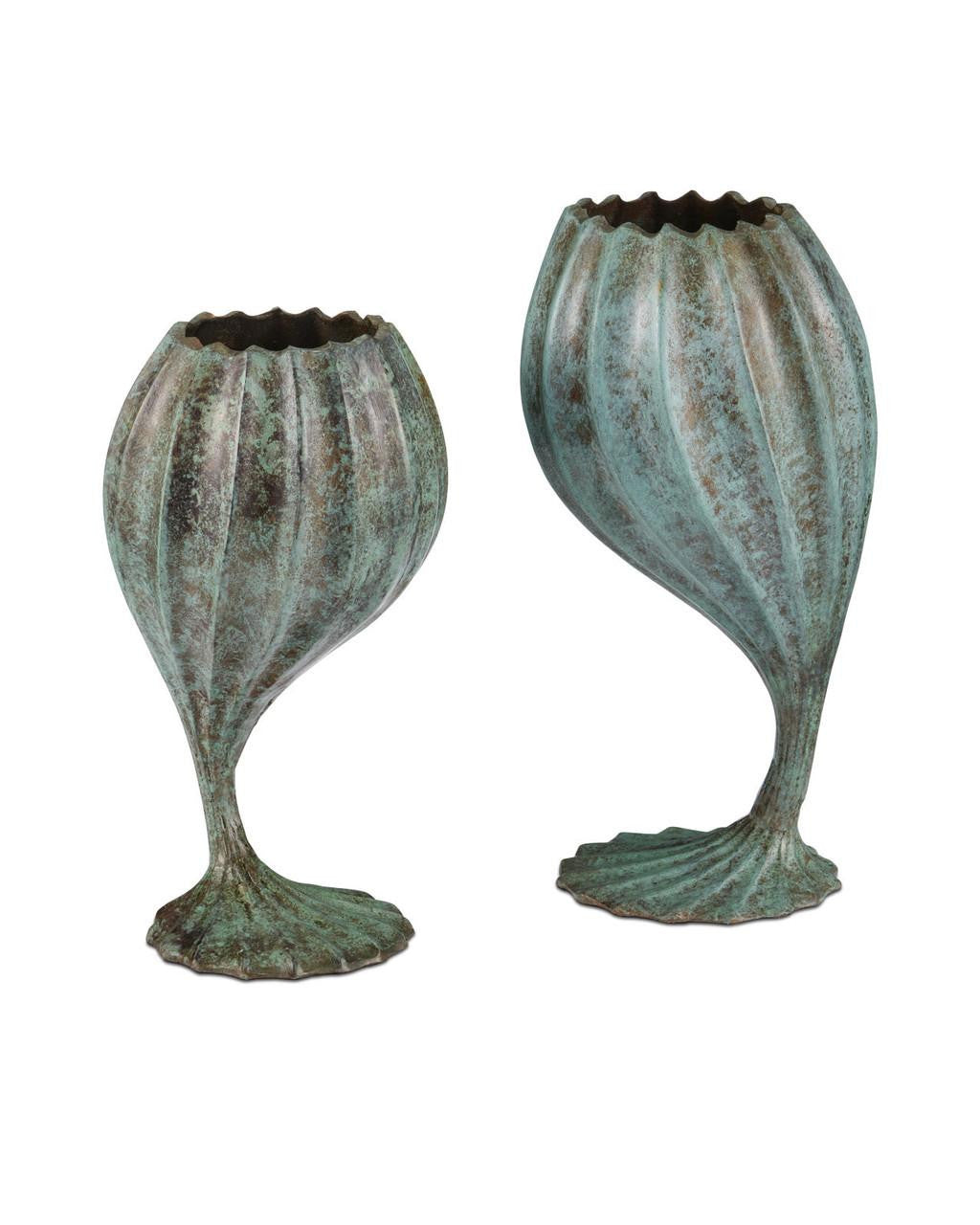 Currey and Company Utrecht Object, Set of 2 Verdigris