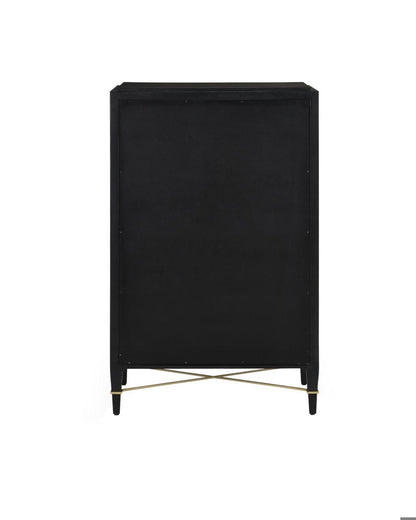 Currey and Company Verona Black Five-Drawer Chest