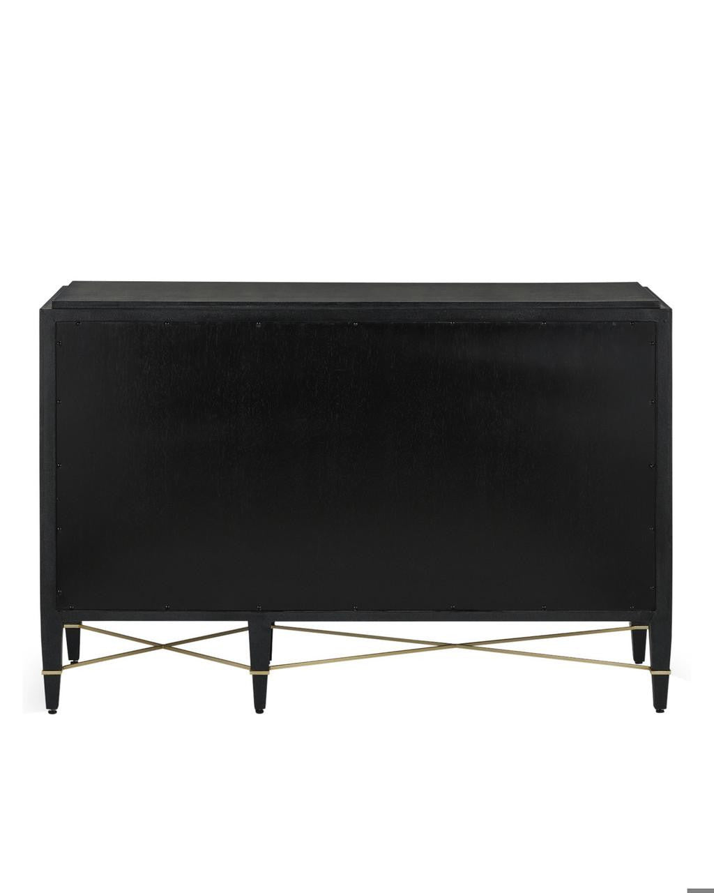 Currey and Company Verona Black Three-Drawer Chest