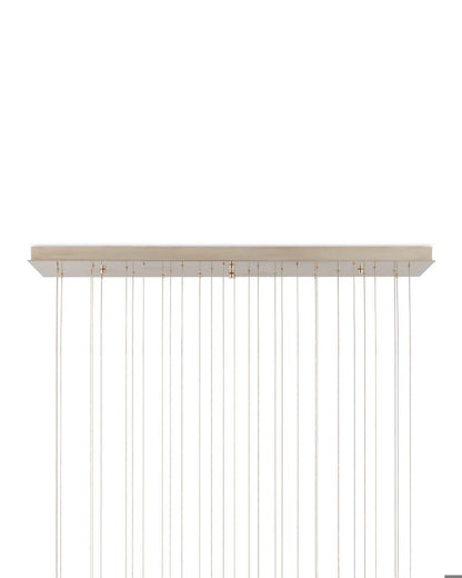 Currey and Company Virtu 30-Light Linear Multi-Drop Pendant