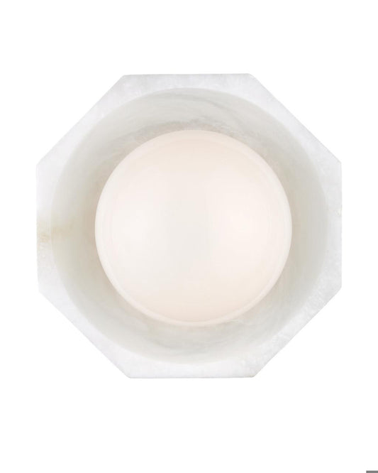 Currey and Company Waystone White Wall Sconce