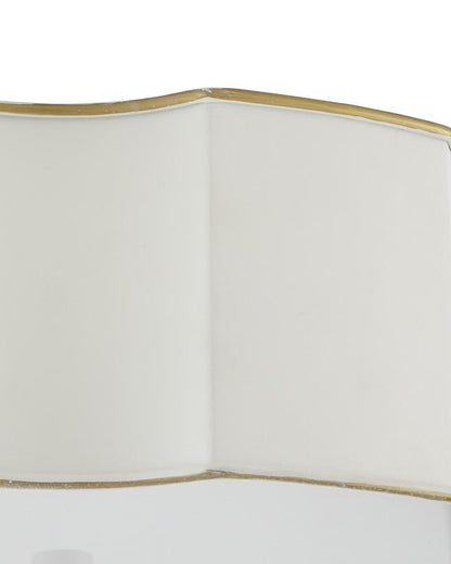 Currey and Company Wexford White Flush Mount