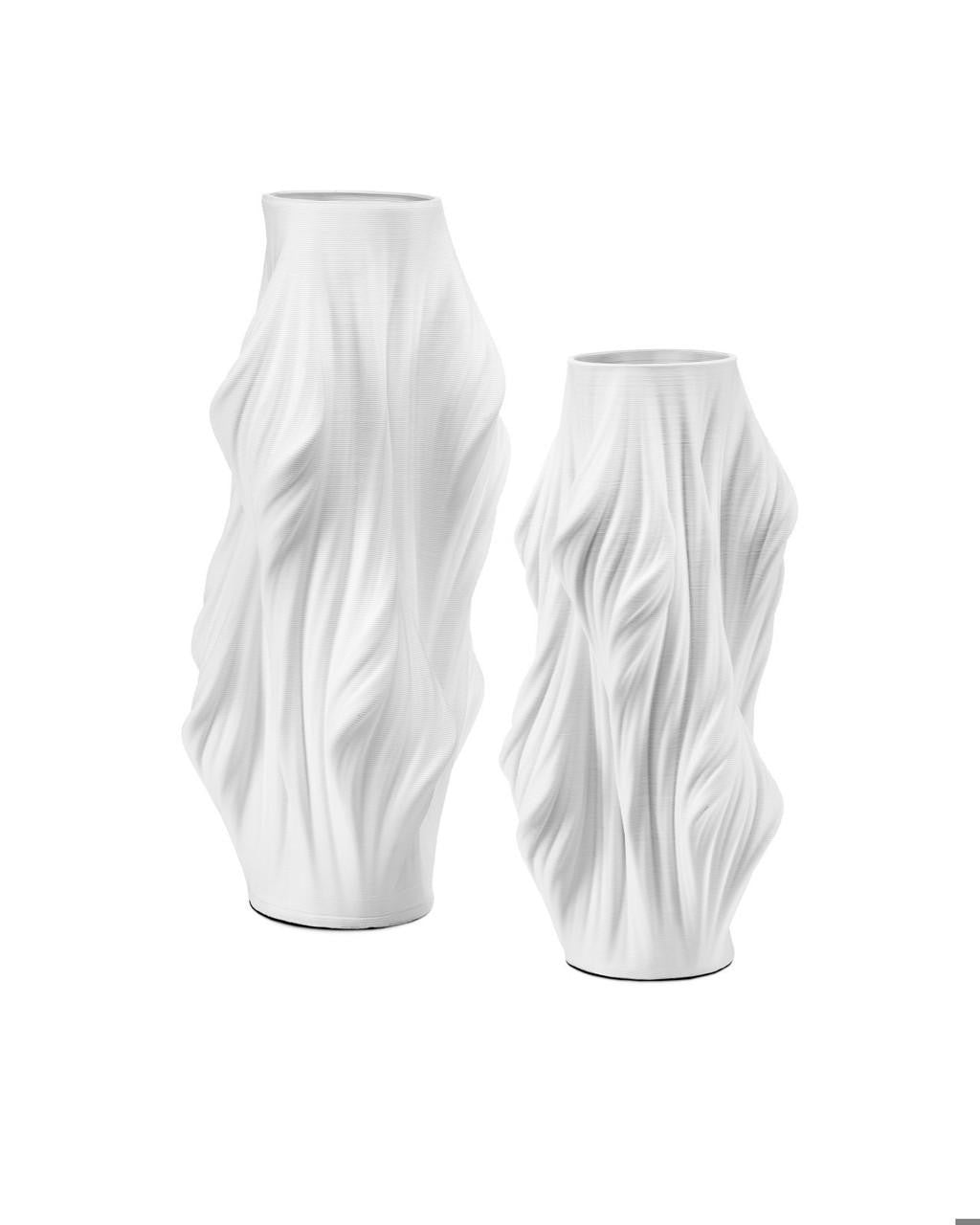 Currey and Company Yin Small White Vase