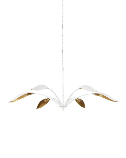 Currey and Company Yuriko White Chandelier