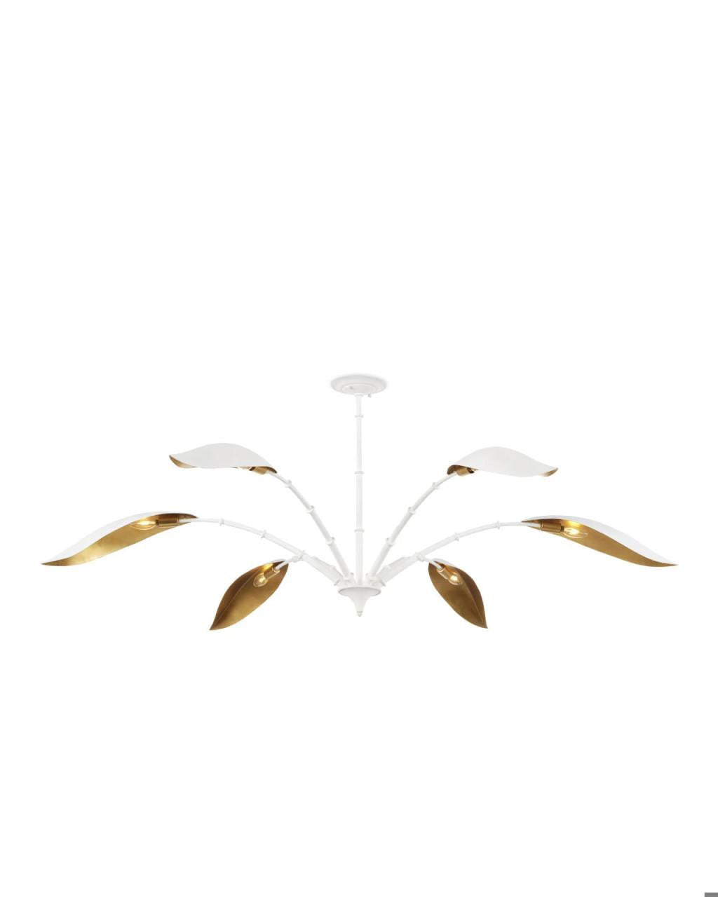 Currey and Company Yuriko White Chandelier