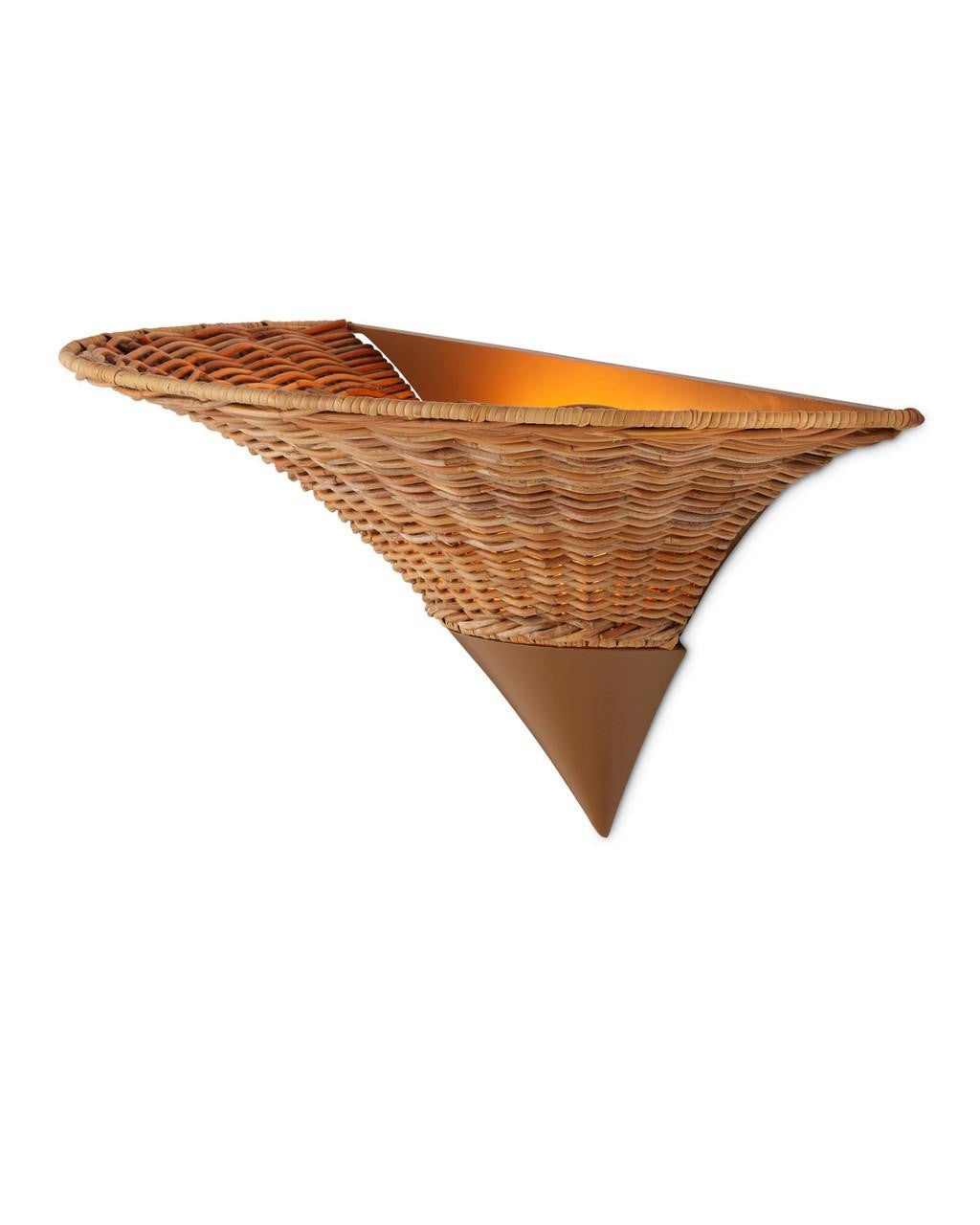 Currey and Company Zola Wall Sconce Natural, Khaki