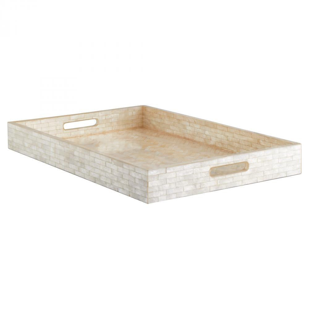 Cyan Design Triton Rectangle Tray Pearl