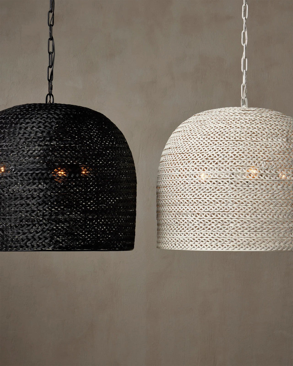 Piero Chandelier, 1-Light, White, 22.25"W, Currey and Company (9000-0623 RP2T)