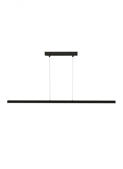 Visual Comfort Modern Dessau Linear Chandelier Black, Nightshade Black
