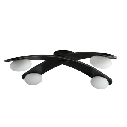 Arteriors Home Axia Flush Mount Blackened Iron