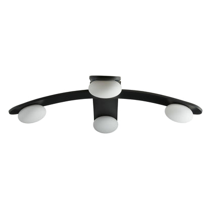 Arteriors Home Axia Flush Mount Blackened Iron