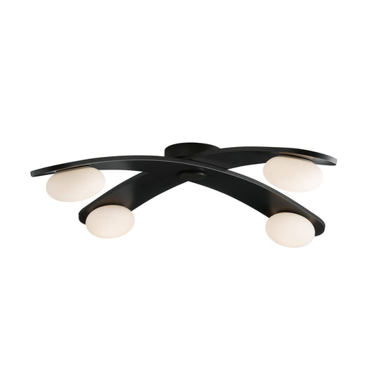 Arteriors Home Axia Flush Mount Blackened Iron