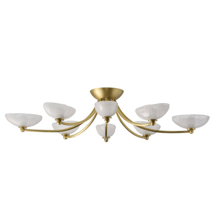 Arteriors Home Zamora Flush Mount Antique Brass