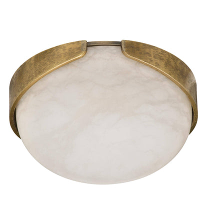 Arteriors Home Elara Mini Flush Mount Antique Brass