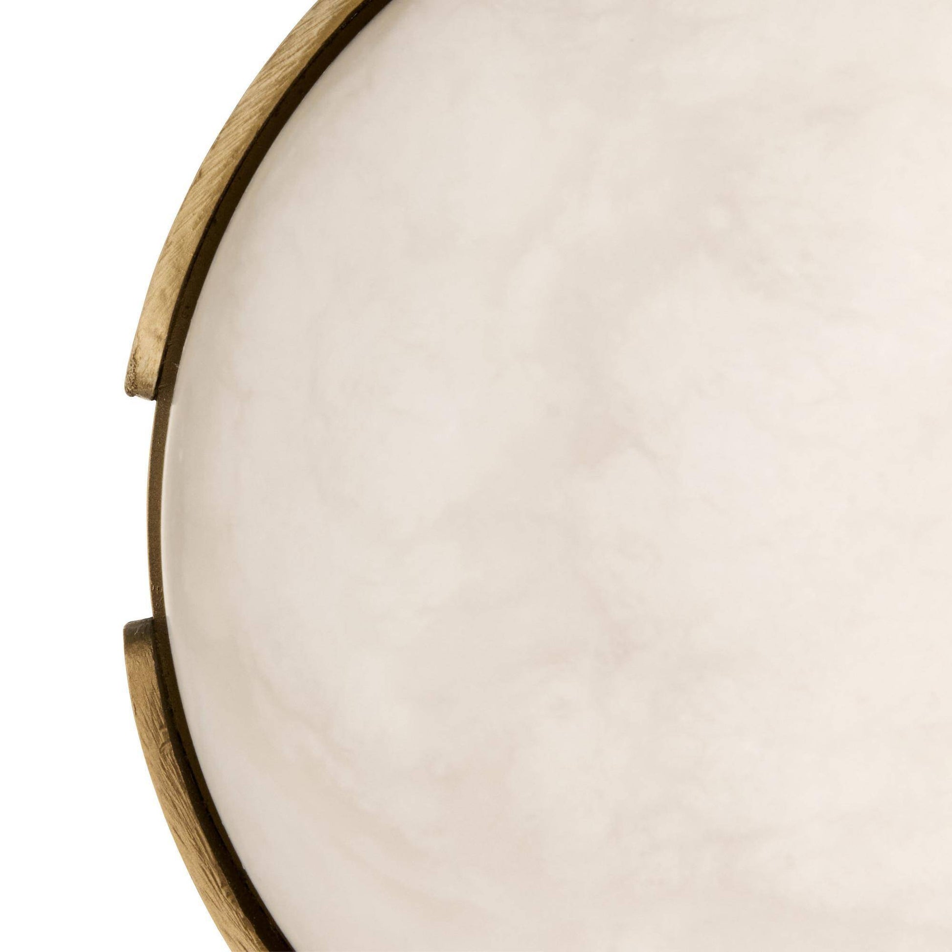 Arteriors Home Elara Mini Flush Mount Antique Brass