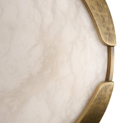 Arteriors Home Elara Mini Flush Mount Antique Brass