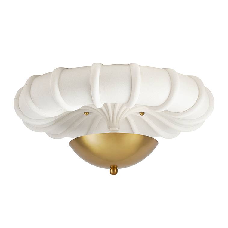 Arteriors Home Camella Small Flush Mount Antique Brass