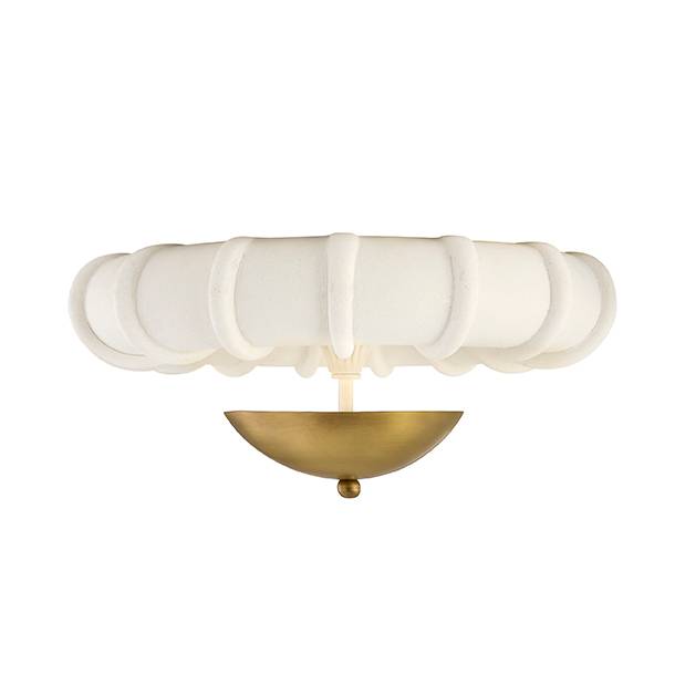 Arteriors Home Camella Small Flush Mount Antique Brass