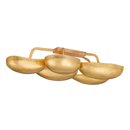 Arteriors Home Theo Flush Mount Gold Leaf