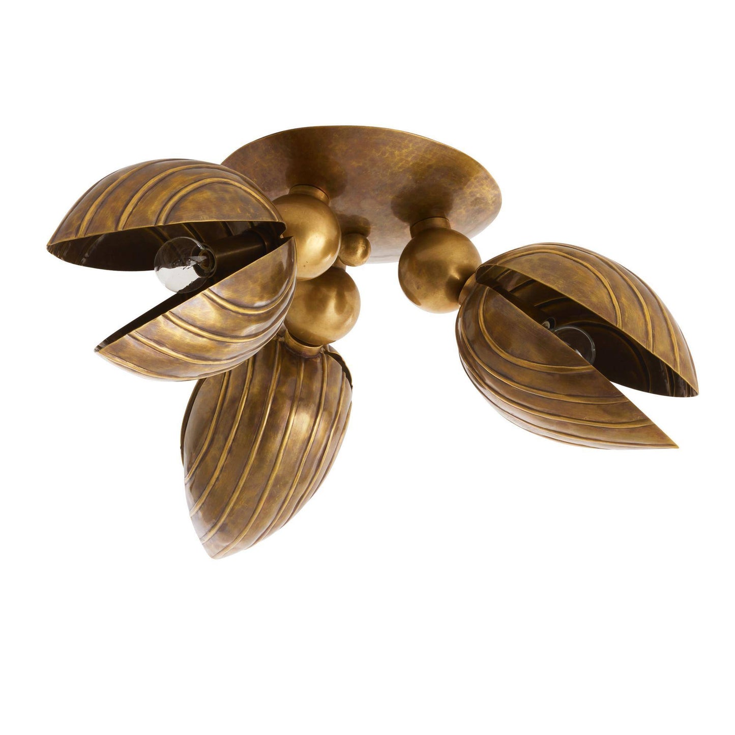 Arteriors Home Inessa Flush Mount Vintage Brass