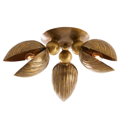 Arteriors Home Inessa Flush Mount Vintage Brass
