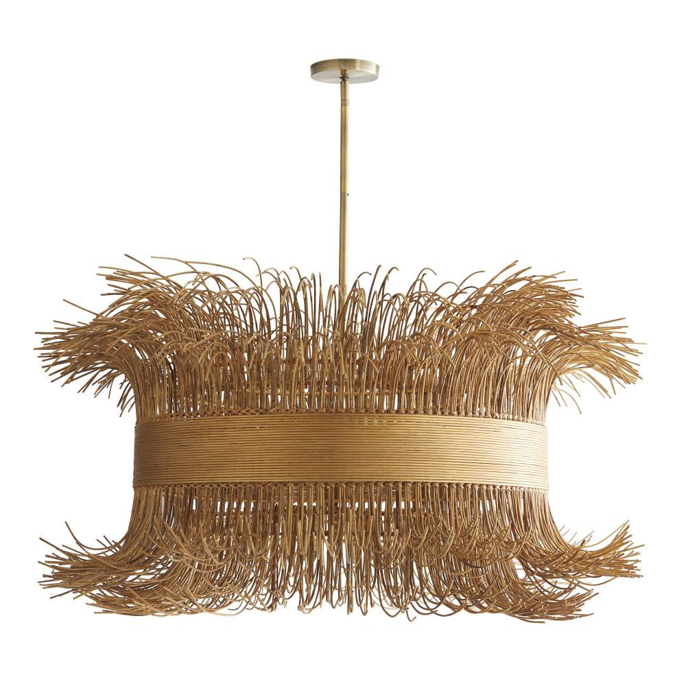 Arteriors Home Filamento Chandelier Natural, Antique Brass