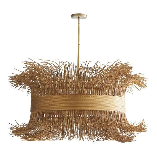 Arteriors Home Filamento Chandelier Natural, Antique Brass