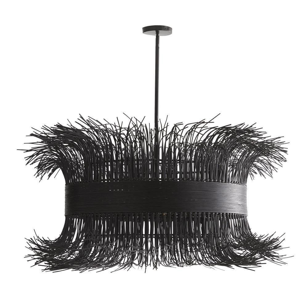 Arteriors Home Filamento Chandelier Black, Blackened Steel