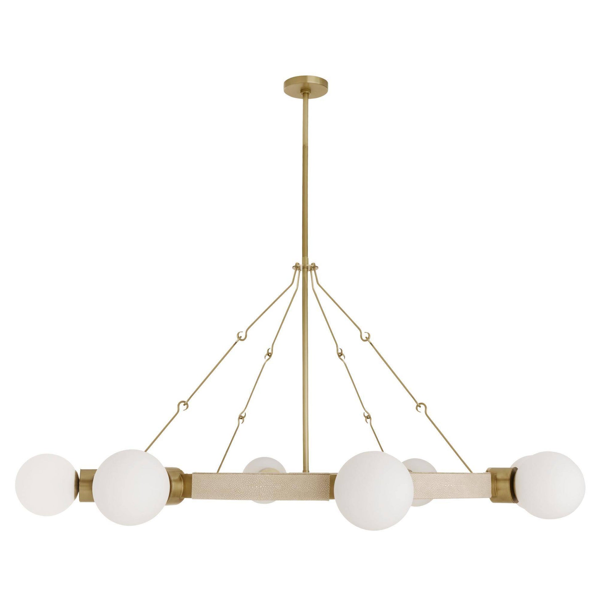Arteriors Home Liberty Chandelier Matte Opal