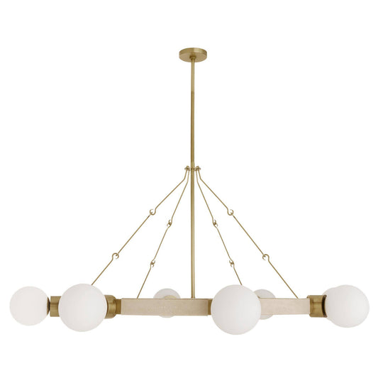 Arteriors Home Liberty Chandelier Matte Opal