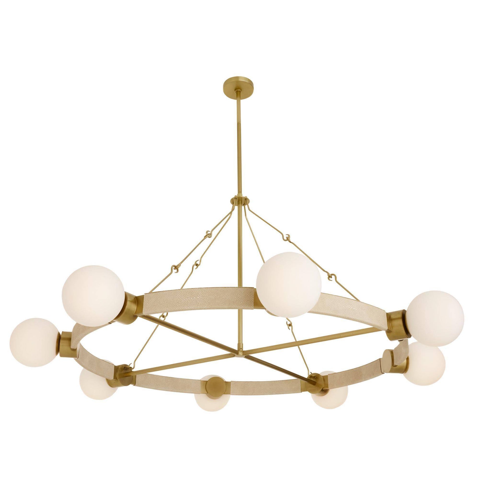 Arteriors Home Liberty Chandelier Matte Opal