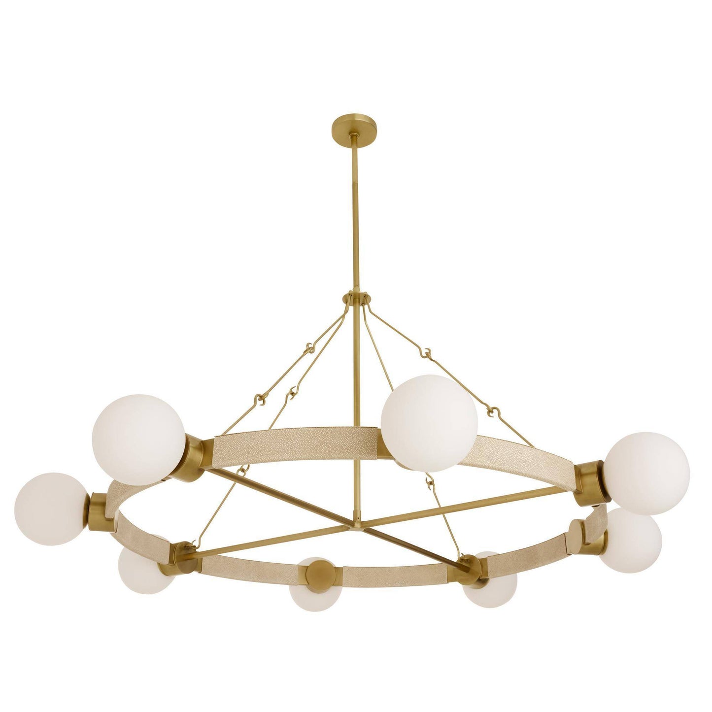 Arteriors Home Liberty Chandelier Matte Opal