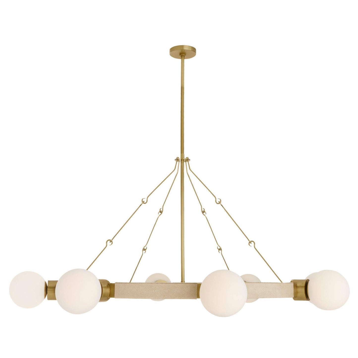 Arteriors Home Liberty Chandelier Matte Opal