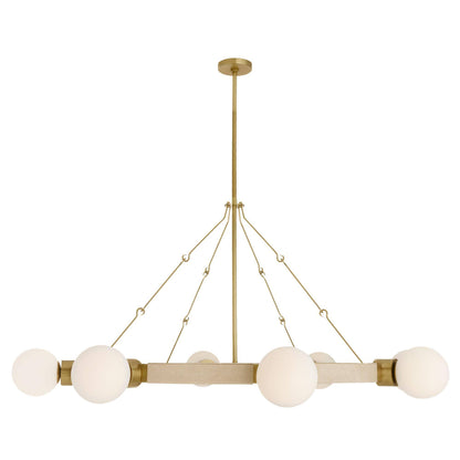 Arteriors Home Liberty Chandelier Matte Opal