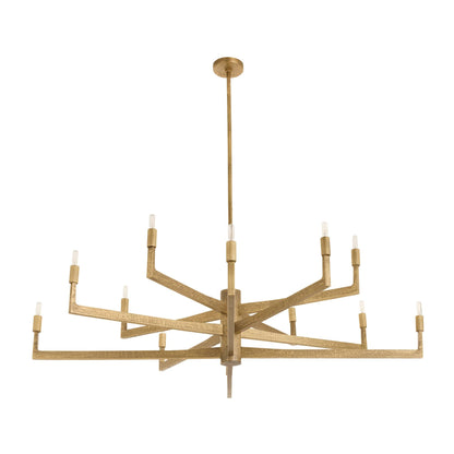 Arteriors Home Griff Large Chandelier Antique Brass